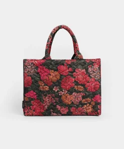 Floral Print Shoulder Bag for Women