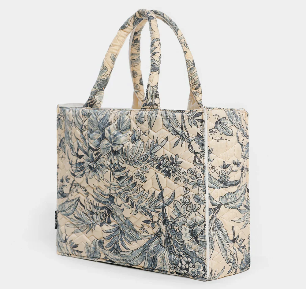 Summer Floral Zip Tote - Image 2