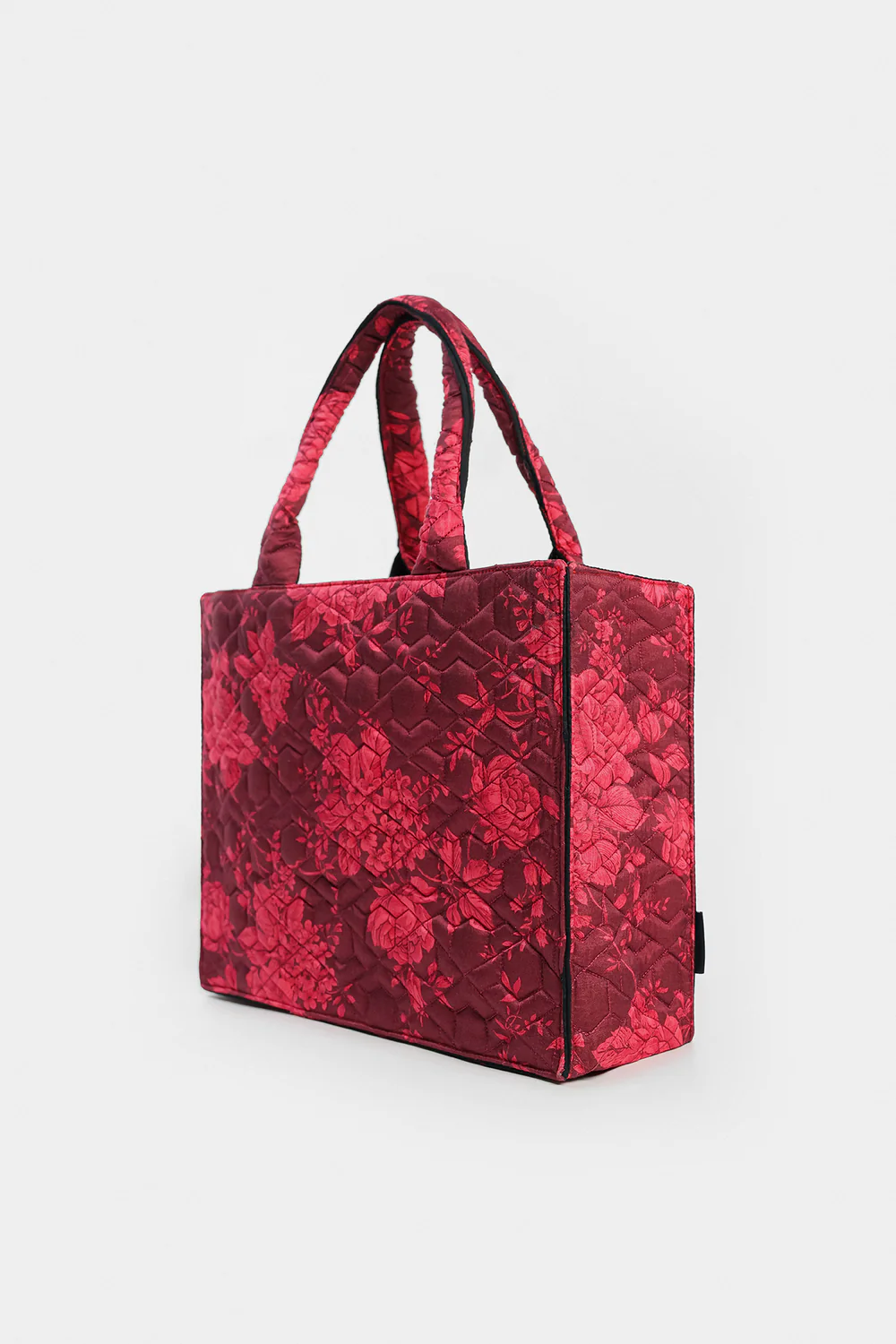 Artistic Flower Print Handbag - Image 4