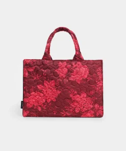 Artistic Flower Print Handbag