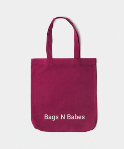 Minimal Raspberry Rose Tote Bag