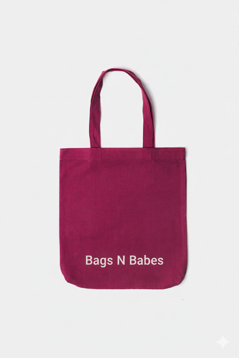 Minimal Raspberry Rose Tote Bag