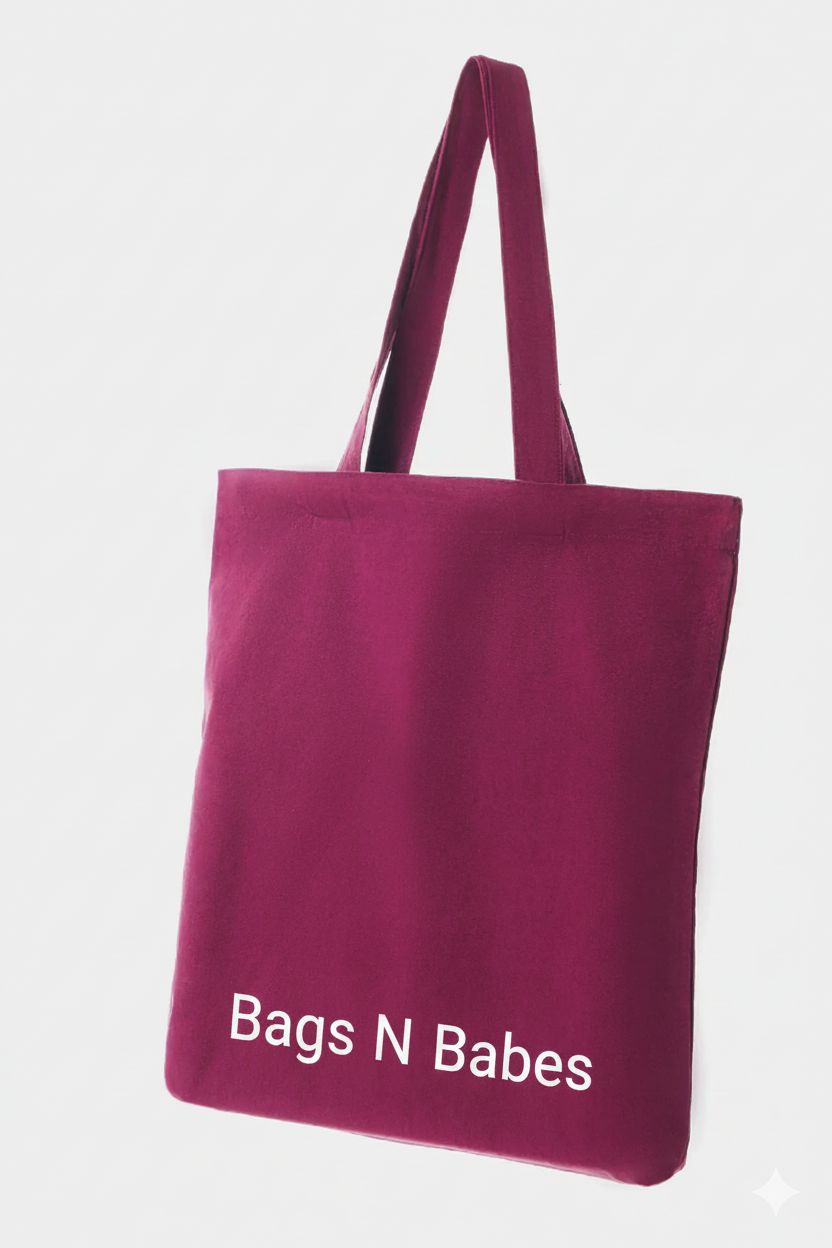 Minimal Raspberry Rose Tote Bag - Image 3