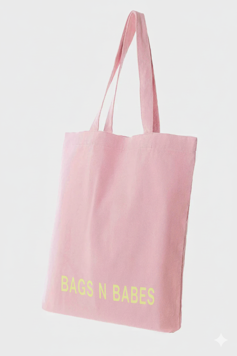 Solid Canvas Pink Everyday Tote - Image 2